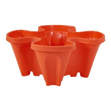 Plastic Stackable Planters with Vertical Form