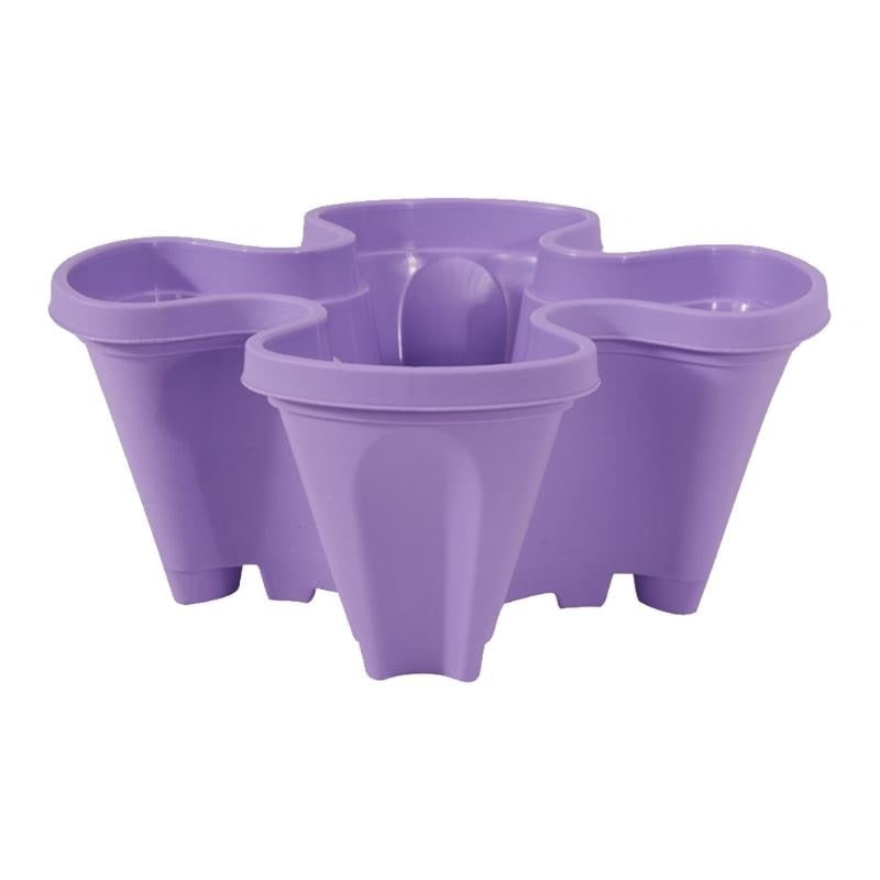 Plastic Stackable Planters with Vertical Form