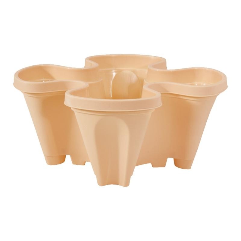 Plastic Stackable Planters with Vertical Form