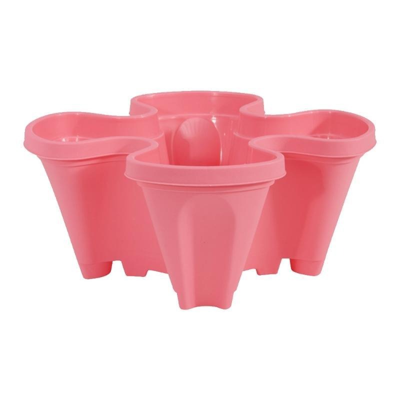 Plastic Stackable Planters with Vertical Form