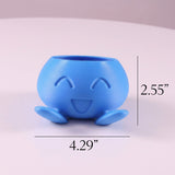Quirky Plastic Succulent Planter with Face