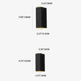 Rectangular LED Waterproof Outdoor Wall Lamp