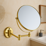 ReflectLux | Double-Sided Magnifying Wall Mirror | Bathroom Vanity Essential