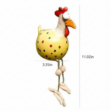 Resin Chicken Statue Big-Eyed Garden Decor