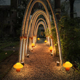 Resin Solar Mushroom Light with LED Glow