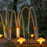 Resin Solar Mushroom Light with LED Glow