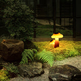 Resin Solar Mushroom Light with LED Glow