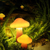 Resin Solar Mushroom Light with LED Glow