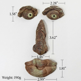 Resin Tree Face Bird Feeder Garden Decor Art