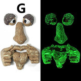 Resin Tree Face Bird Feeder Garden Decor Art
