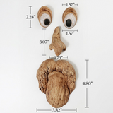 Resin Tree Face Bird Feeder Garden Decor Art