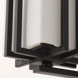 Retro Iron Outdoor Wall Light with Glass