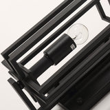 Retro Iron Outdoor Wall Light with Glass