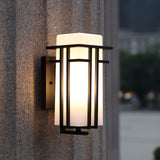 Retro Iron Outdoor Wall Light with Glass
