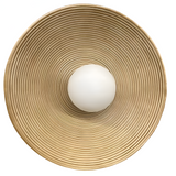 Retro Resin Round Wall Sconce with LED