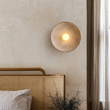 Retro Resin Round Wall Sconce with LED