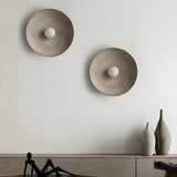 Retro Resin Round Wall Sconce with LED