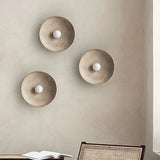Retro Resin Round Wall Sconce with LED