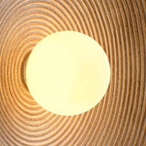 Retro Resin Round Wall Sconce with LED