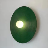 Retro Resin Round Wall Sconce with LED