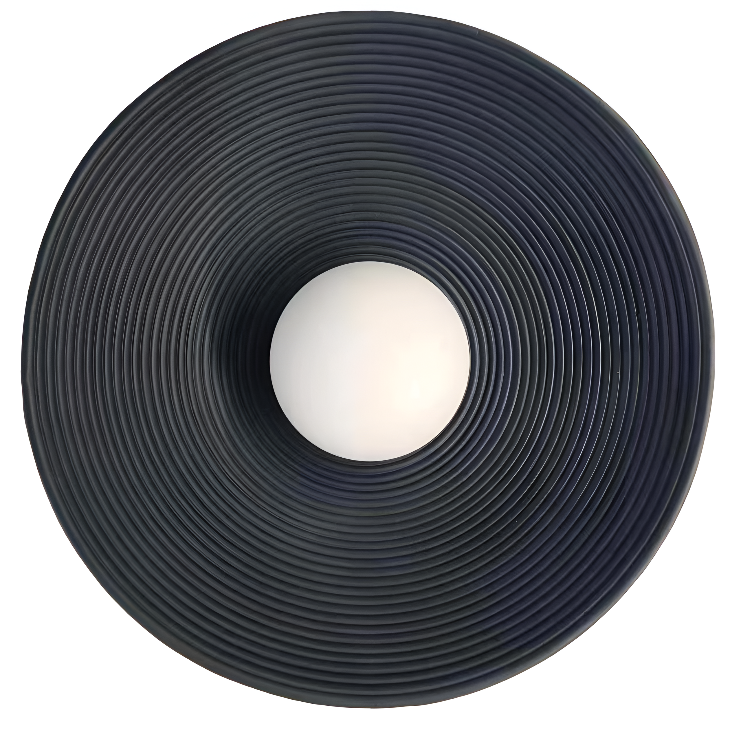 Retro Resin Round Wall Sconce with LED