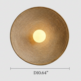 Retro Resin Round Wall Sconce with LED