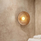 Retro Resin Round Wall Sconce with LED