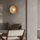 Retro Resin Round Wall Sconce with LED