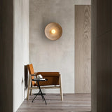Retro Resin Round Wall Sconce with LED