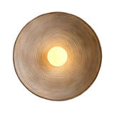 Retro Resin Round Wall Sconce with LED