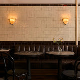 Retro Stained Glass Art Deco LED Wall Lamp