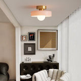 Round Glass LED Flush Mount Ceiling Light