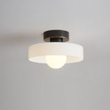 Round Glass LED Flush Mount Ceiling Light