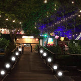 Round Solar Light with Dusk Sensor LED