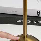 Scandinavian Brass Table Lamp with Pleated Shade