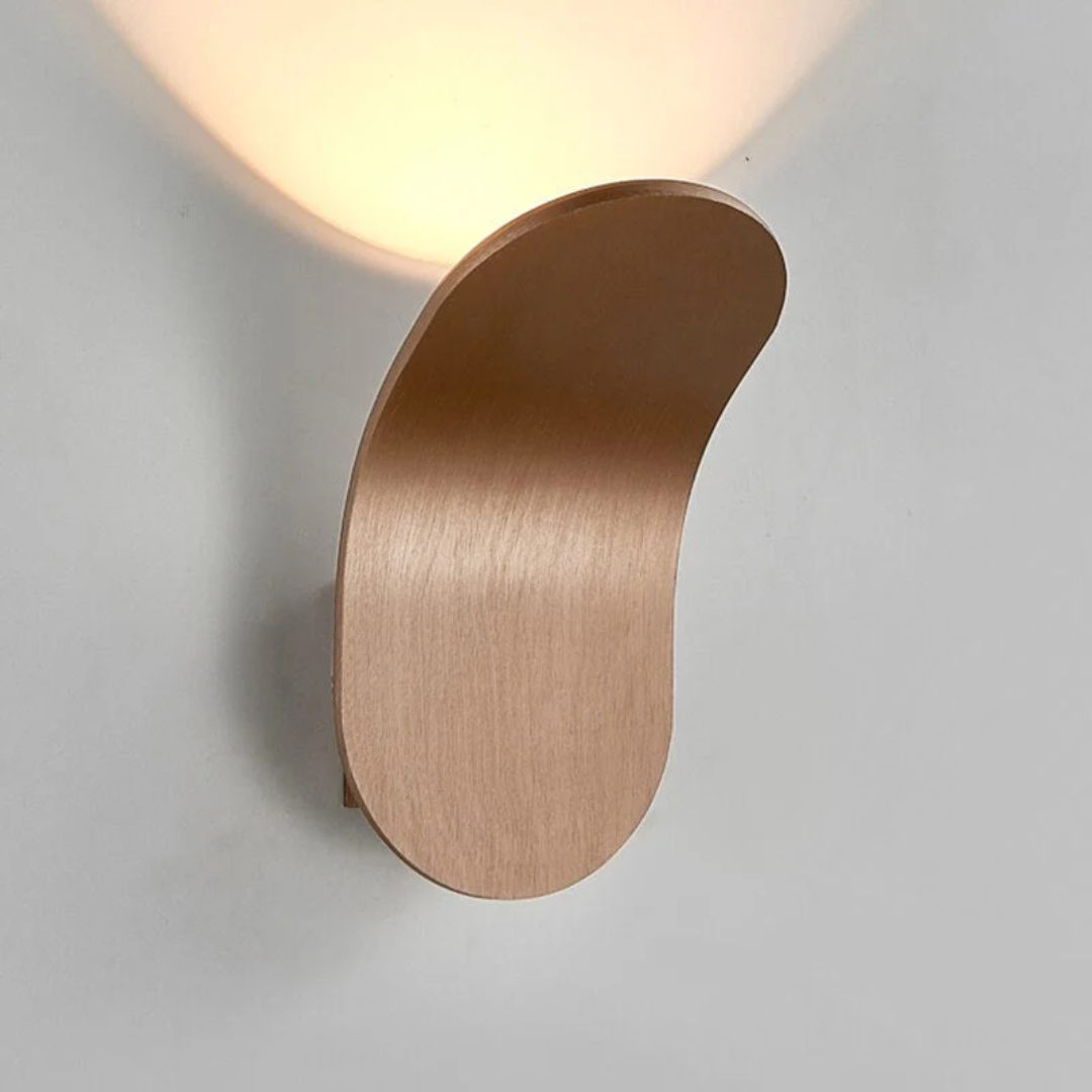 Scandinavian Metal Curved LED Wall Lamp