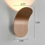 Scandinavian Metal Curved LED Wall Lamp