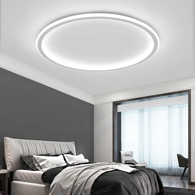 Scandinavian Round LED Ceiling Light Slim