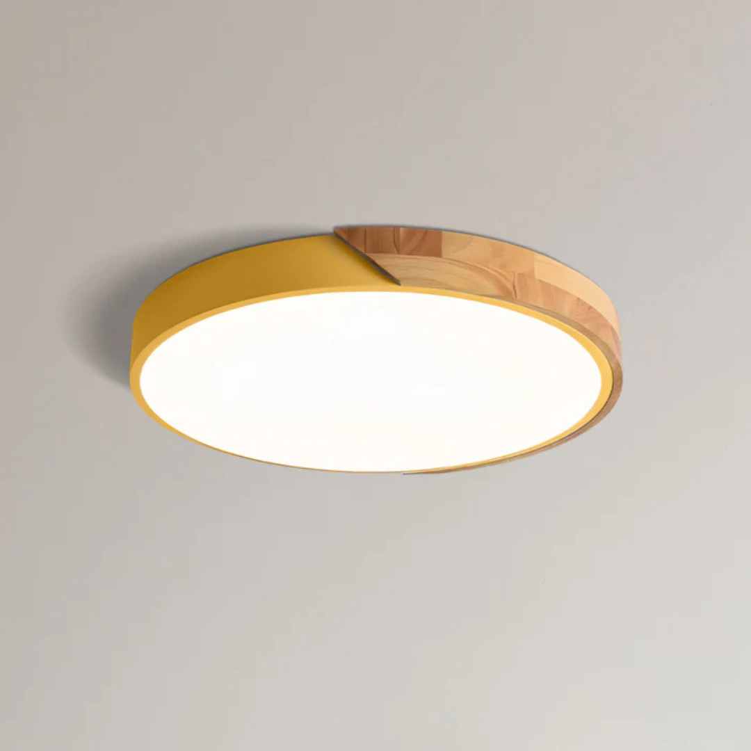 Scandinavian Wood LED Ceiling Light