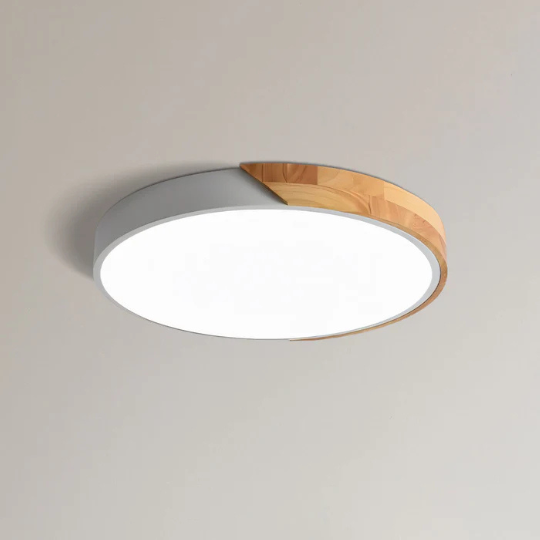 Scandinavian Wood LED Ceiling Light