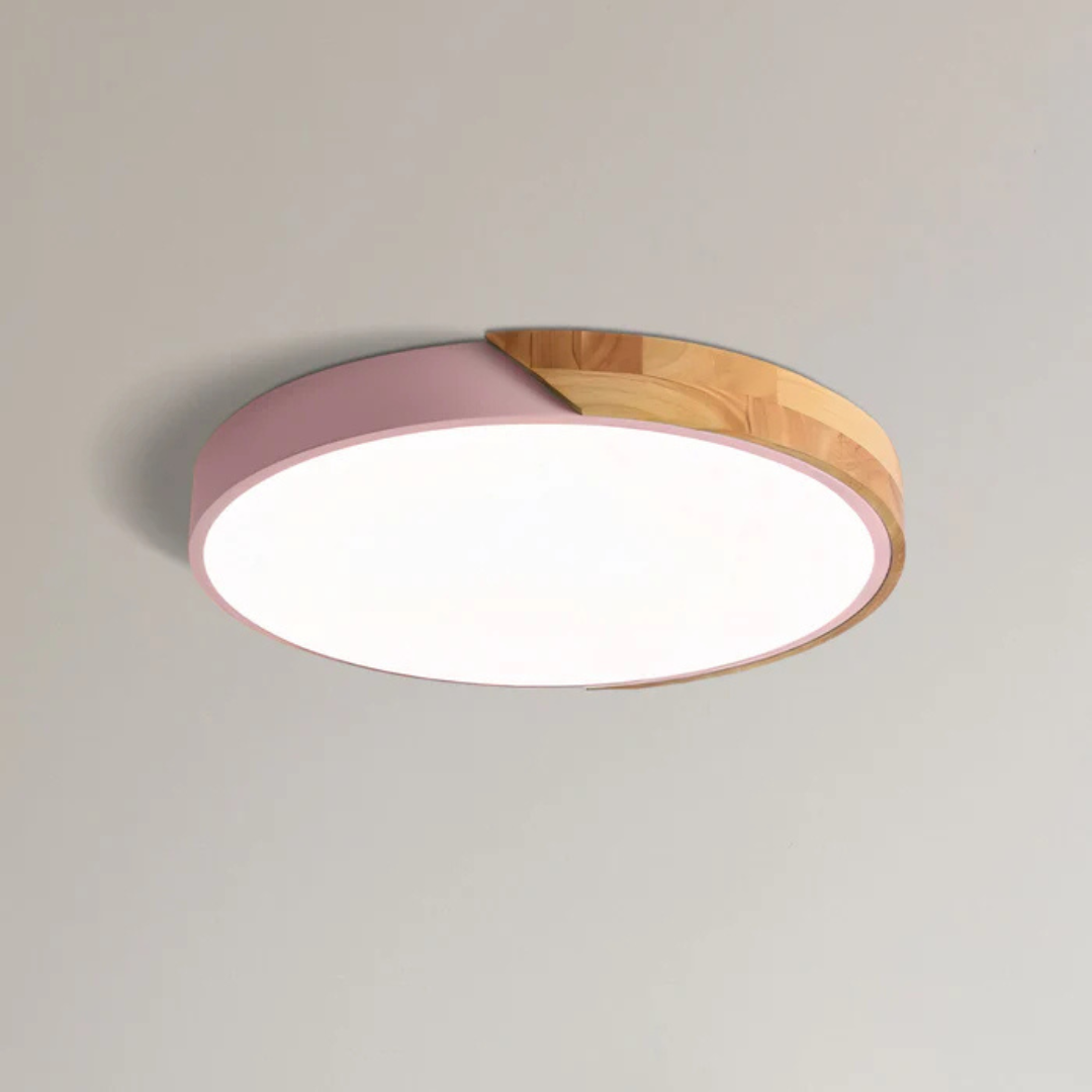 Scandinavian Wood LED Ceiling Light
