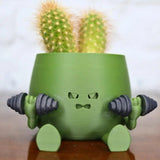 Self Watering Flower Pot with Cute Face Legs