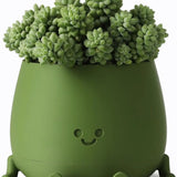 Self Watering Flower Pot with Cute Face Legs
