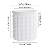 Self-Watering Textured Round Planter Pot
