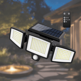 Solar 3 Head LED Security Light with Remote