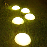 Solar Dome LED Landscape Stake Lights Set