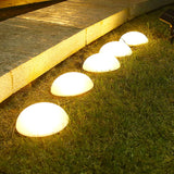 Solar Dome LED Landscape Stake Lights Set