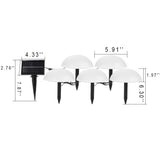 Solar Dome LED Landscape Stake Lights Set
