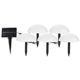 Solar Dome LED Landscape Stake Lights Set
