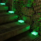 Solar Glass Ice Brick Light Waterproof